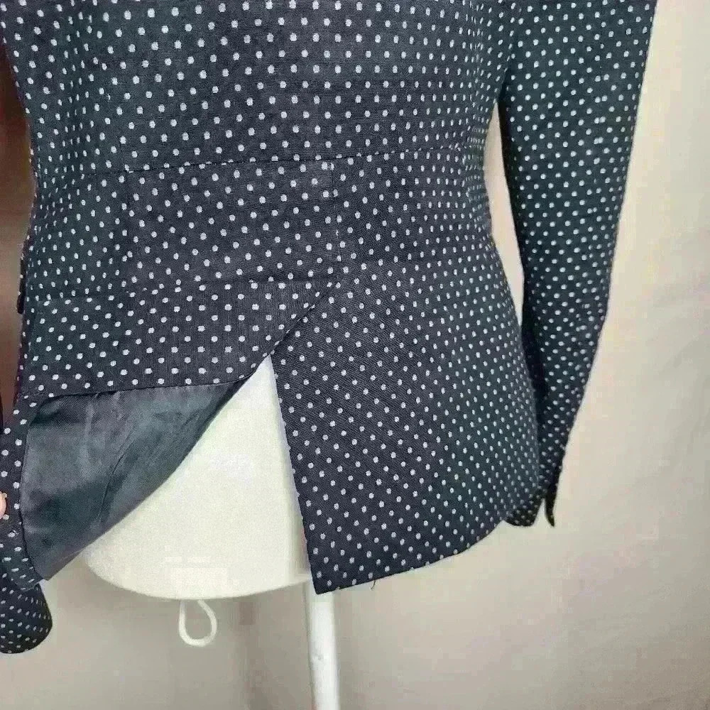 New York And Company Black One-Button Pockets Blazer Womens Size 0 - Picture 6 of 11